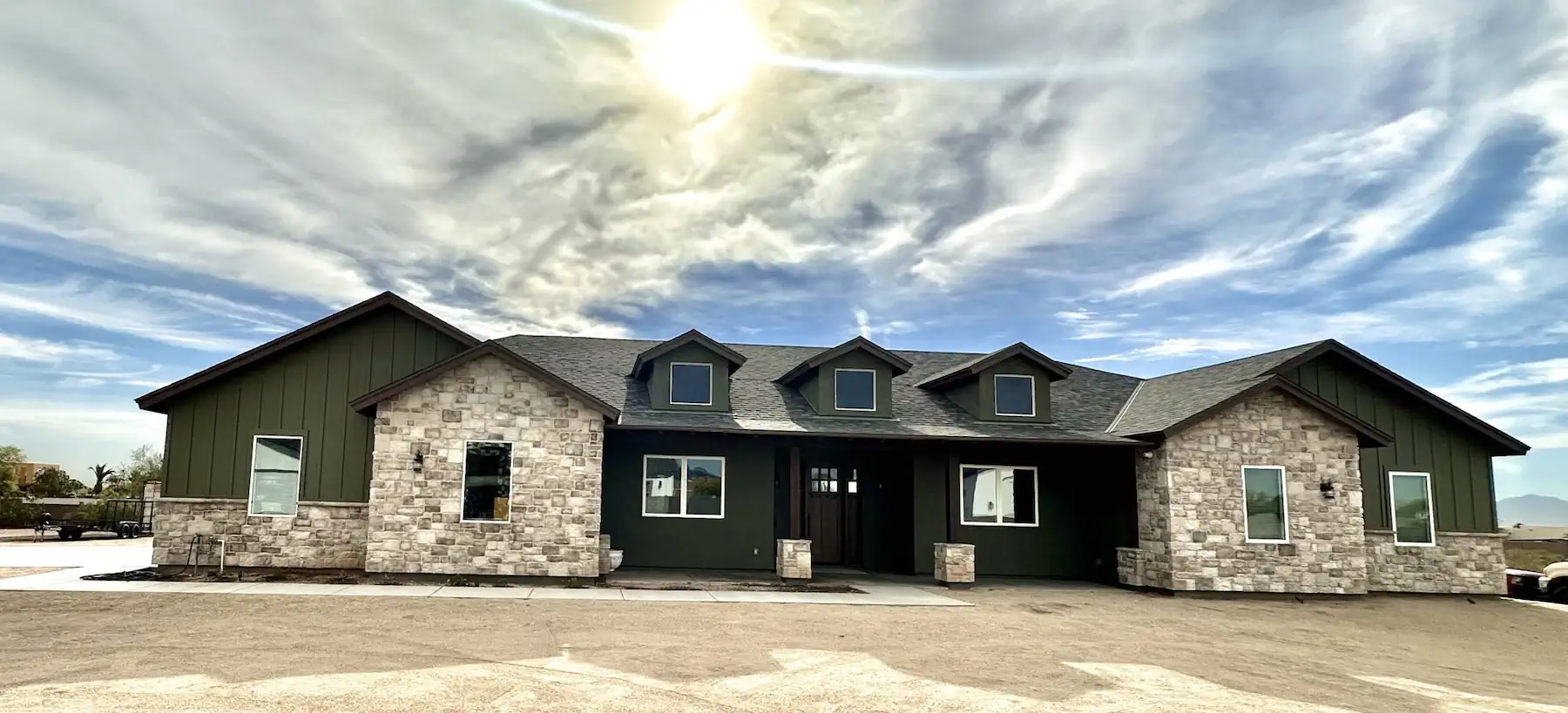 Finished custom home
